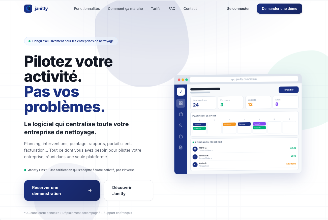 Janitly Dashboard